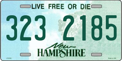NH license plate 3232185