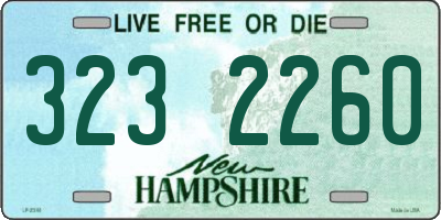 NH license plate 3232260