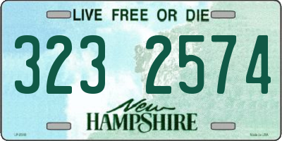 NH license plate 3232574