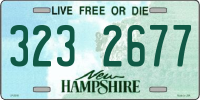 NH license plate 3232677