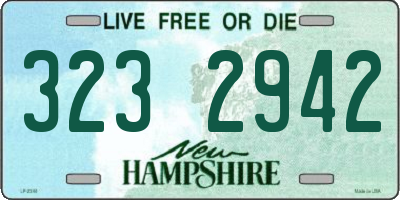 NH license plate 3232942