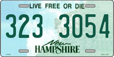 NH license plate 3233054