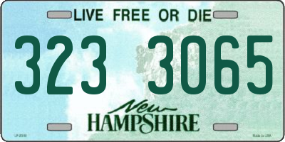 NH license plate 3233065