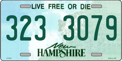 NH license plate 3233079