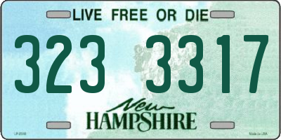 NH license plate 3233317