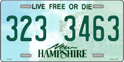 NH license plate 3233463