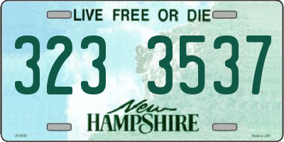 NH license plate 3233537