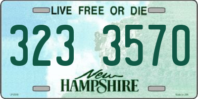 NH license plate 3233570