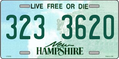 NH license plate 3233620