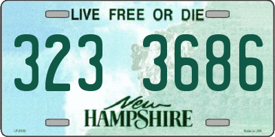 NH license plate 3233686