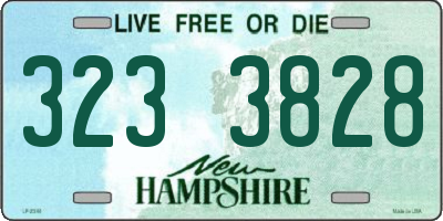 NH license plate 3233828