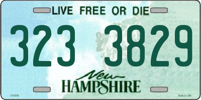 NH license plate 3233829