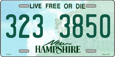 NH license plate 3233850