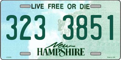 NH license plate 3233851
