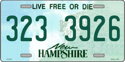 NH license plate 3233926