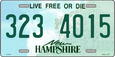 NH license plate 3234015