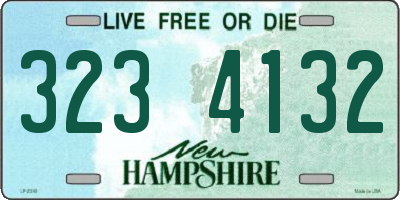 NH license plate 3234132