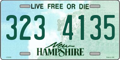 NH license plate 3234135