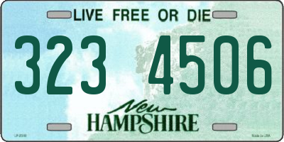 NH license plate 3234506