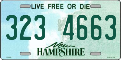 NH license plate 3234663