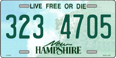 NH license plate 3234705