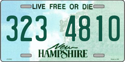 NH license plate 3234810