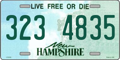 NH license plate 3234835