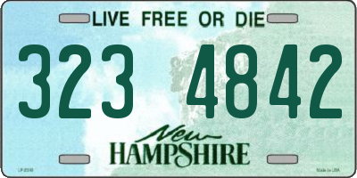NH license plate 3234842