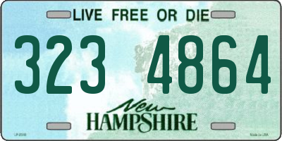 NH license plate 3234864