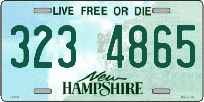 NH license plate 3234865