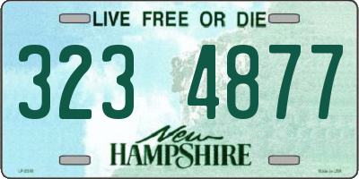 NH license plate 3234877