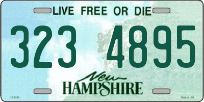 NH license plate 3234895