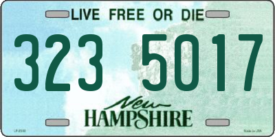 NH license plate 3235017
