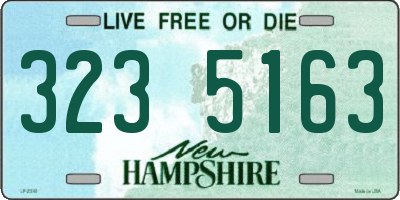 NH license plate 3235163