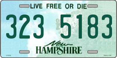 NH license plate 3235183