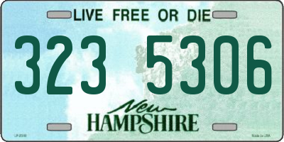 NH license plate 3235306
