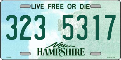 NH license plate 3235317