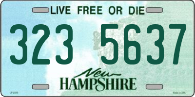 NH license plate 3235637