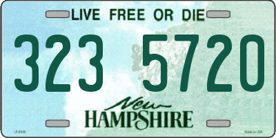 NH license plate 3235720