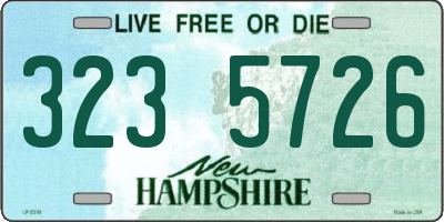 NH license plate 3235726