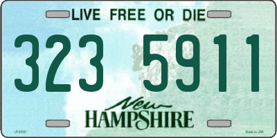 NH license plate 3235911