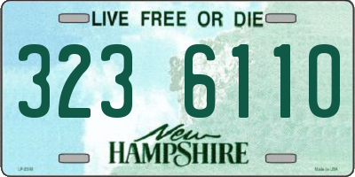 NH license plate 3236110