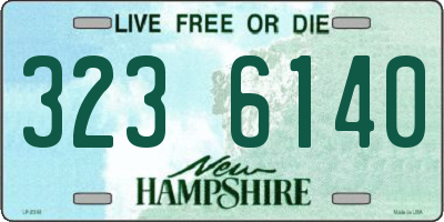 NH license plate 3236140