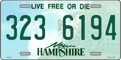 NH license plate 3236194