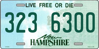 NH license plate 3236300