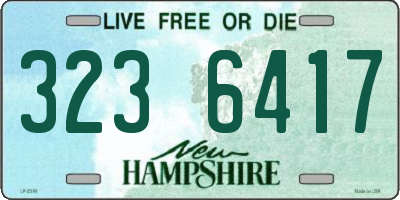 NH license plate 3236417