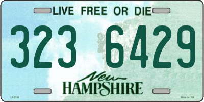 NH license plate 3236429