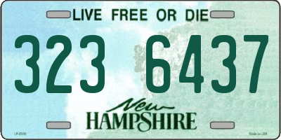 NH license plate 3236437