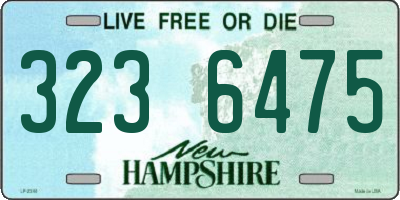 NH license plate 3236475