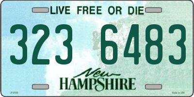 NH license plate 3236483